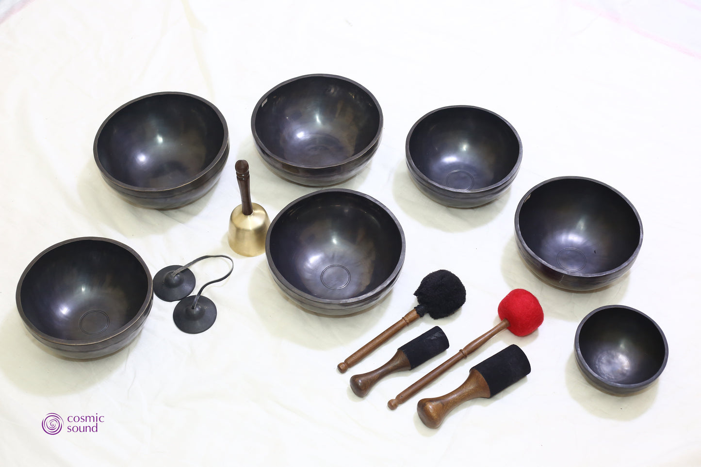 Nirvāṇasounds Spectrum Chakra Bowl Set