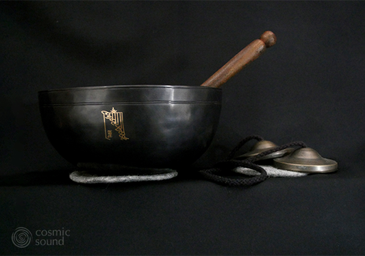 Nirvāṇasounds Black Chakra Bowl Single with Taa: