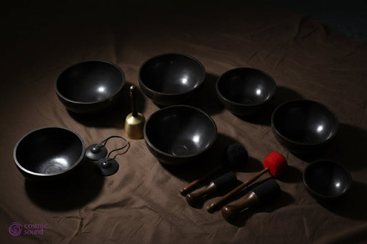 Nirvāṇasounds Spectrum Chakra Bowl Set
