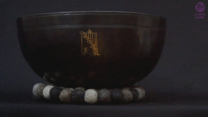 Nirvāṇasounds Black Chakra Bowl Single with Taa: